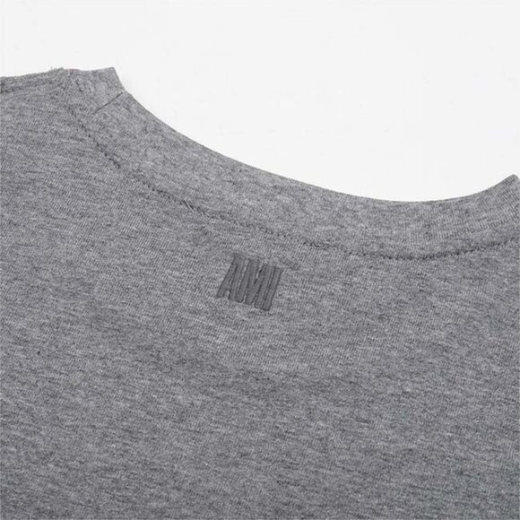 Ami Alexandre Mattiussi France Patch Logo Grey Tee Shirt - Picture 4 of 10